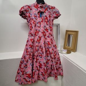 Heart cutout vintage handmade dress